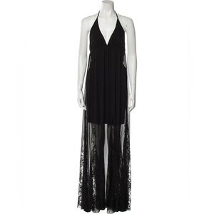 Alice + Olivia Halterneck Long Dress